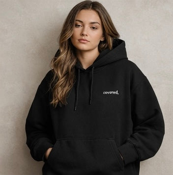 covered. hoodie
